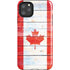 Canada Flag Light Wood iPhone 11 Pro Max Impact Case